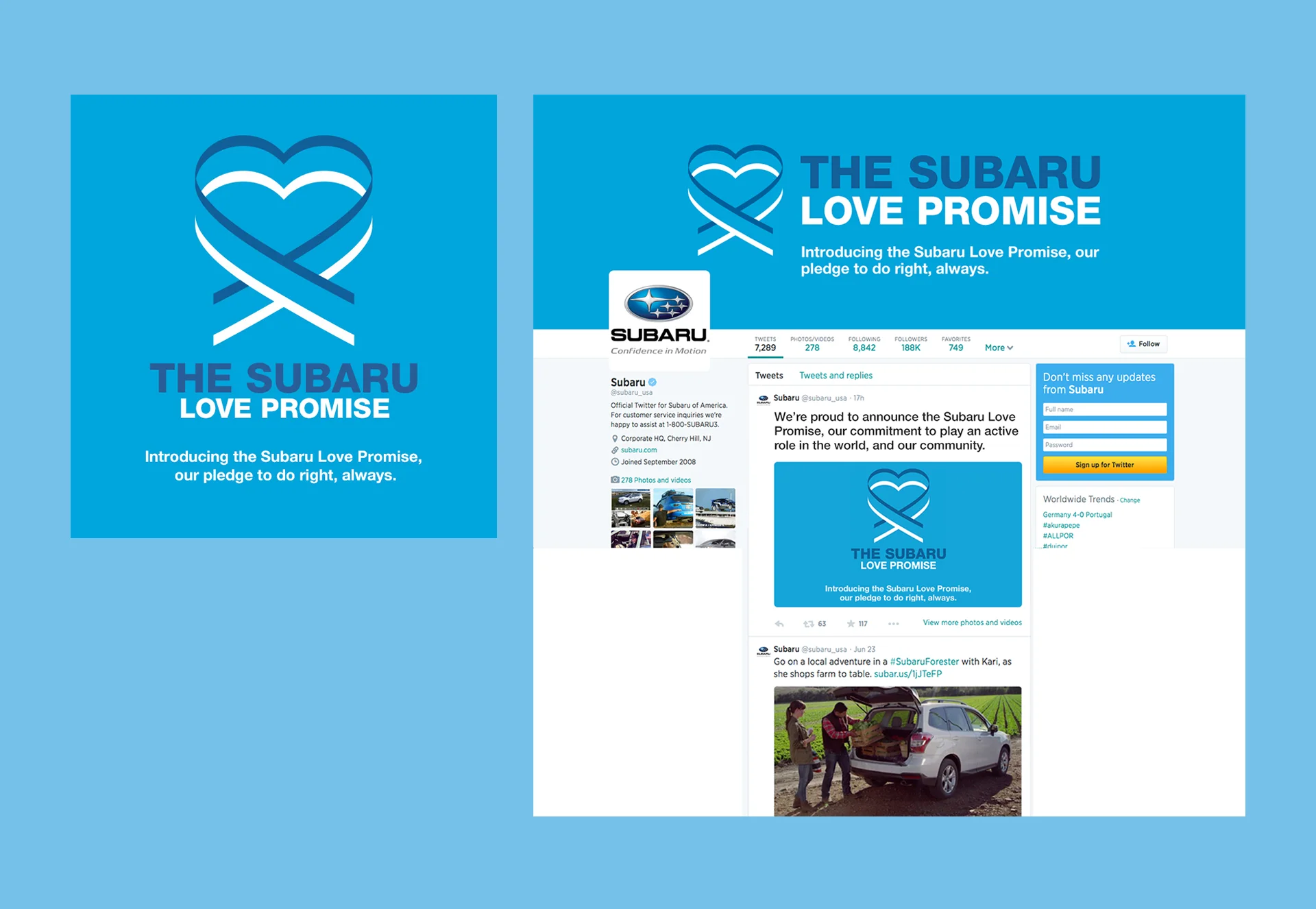 Subaru: Love Promise Campaign