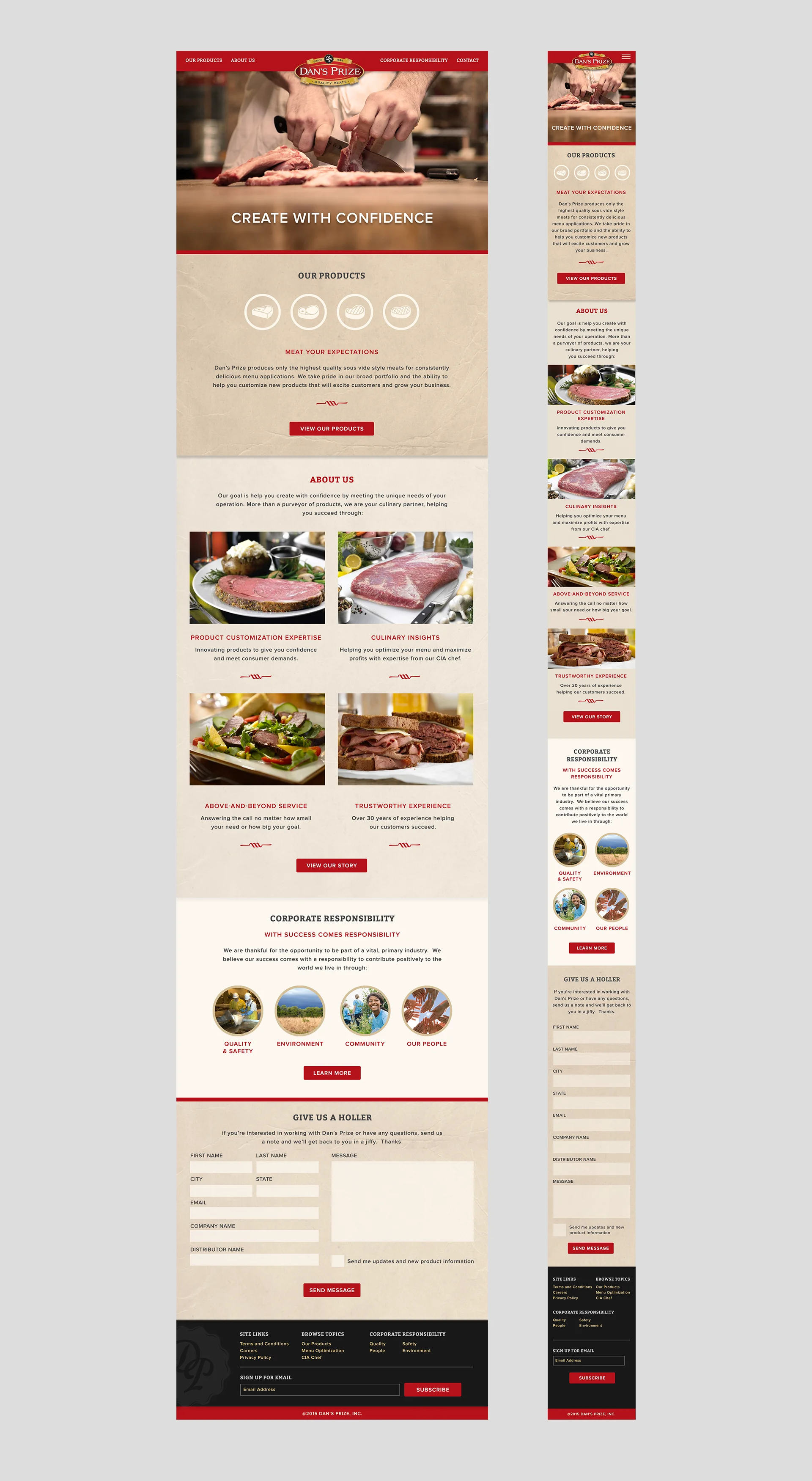 Dan's Prize: Global Site Redesign