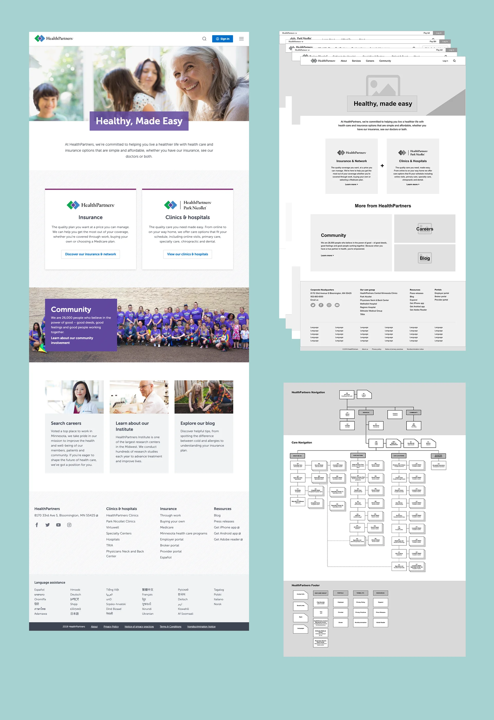 HealthPartners Global Site Redesign